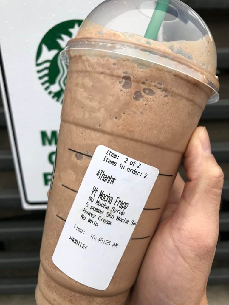 starbucks drinks carb low keto order frappuccino drink mocha sugar vanilla recipes skinny chocolate diet shake visit nutrition