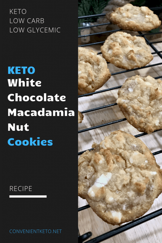 low carb white chocolate macadamia nut cookies