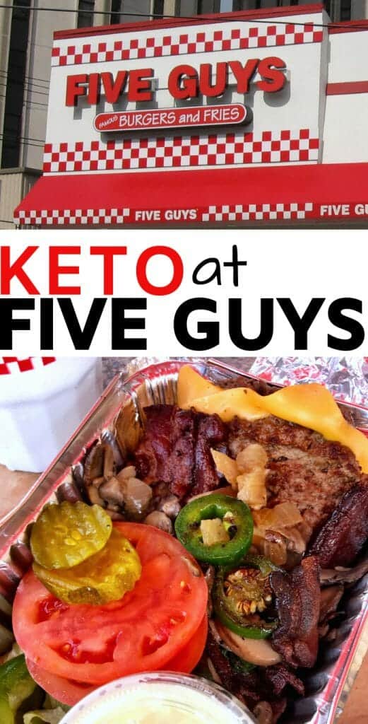 keto at five guys low carb